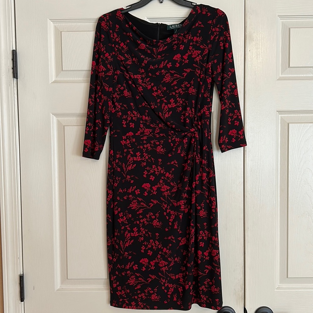 Lauren Ralph Lauren 3/4 sleeve dress, Size 8.